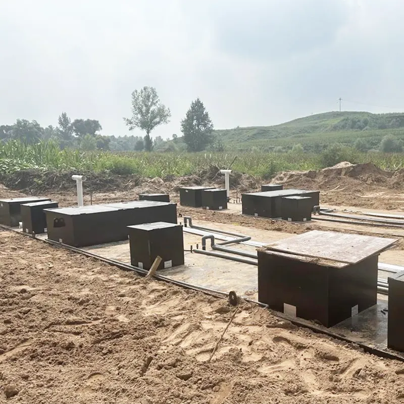 Stație de epurare centralizată la scară largă a apelor uzate menajere îngropate